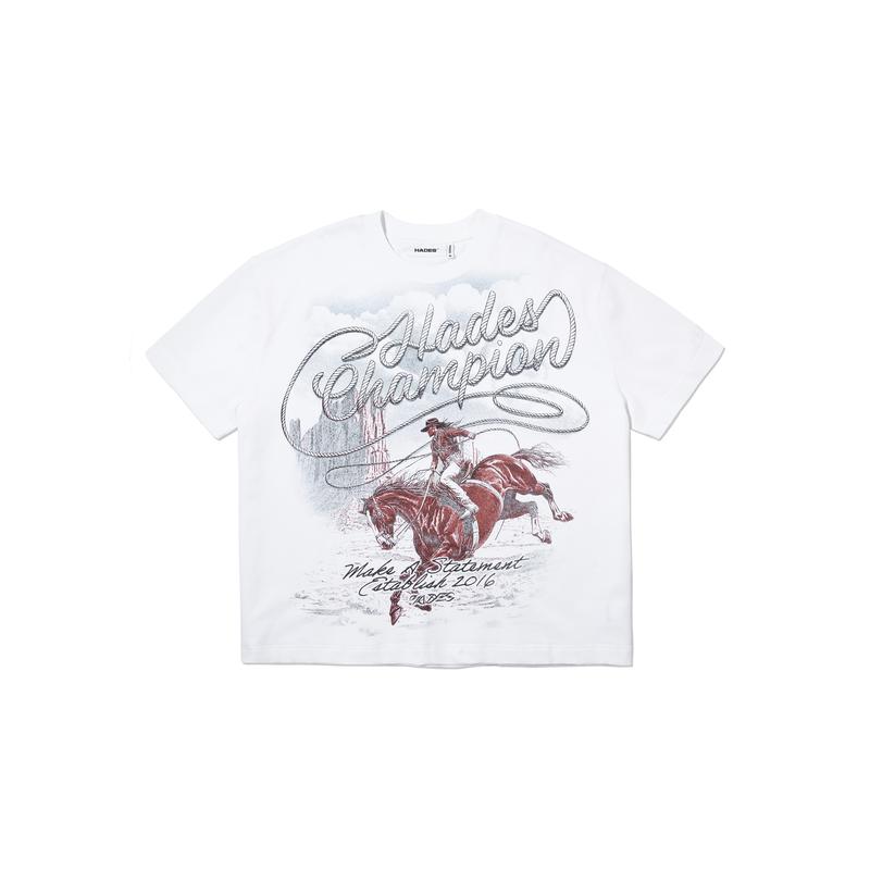 HADES Lasso Champion Tee - HADES Brand chính hãng Áo thun tay lỡ cotton unisex