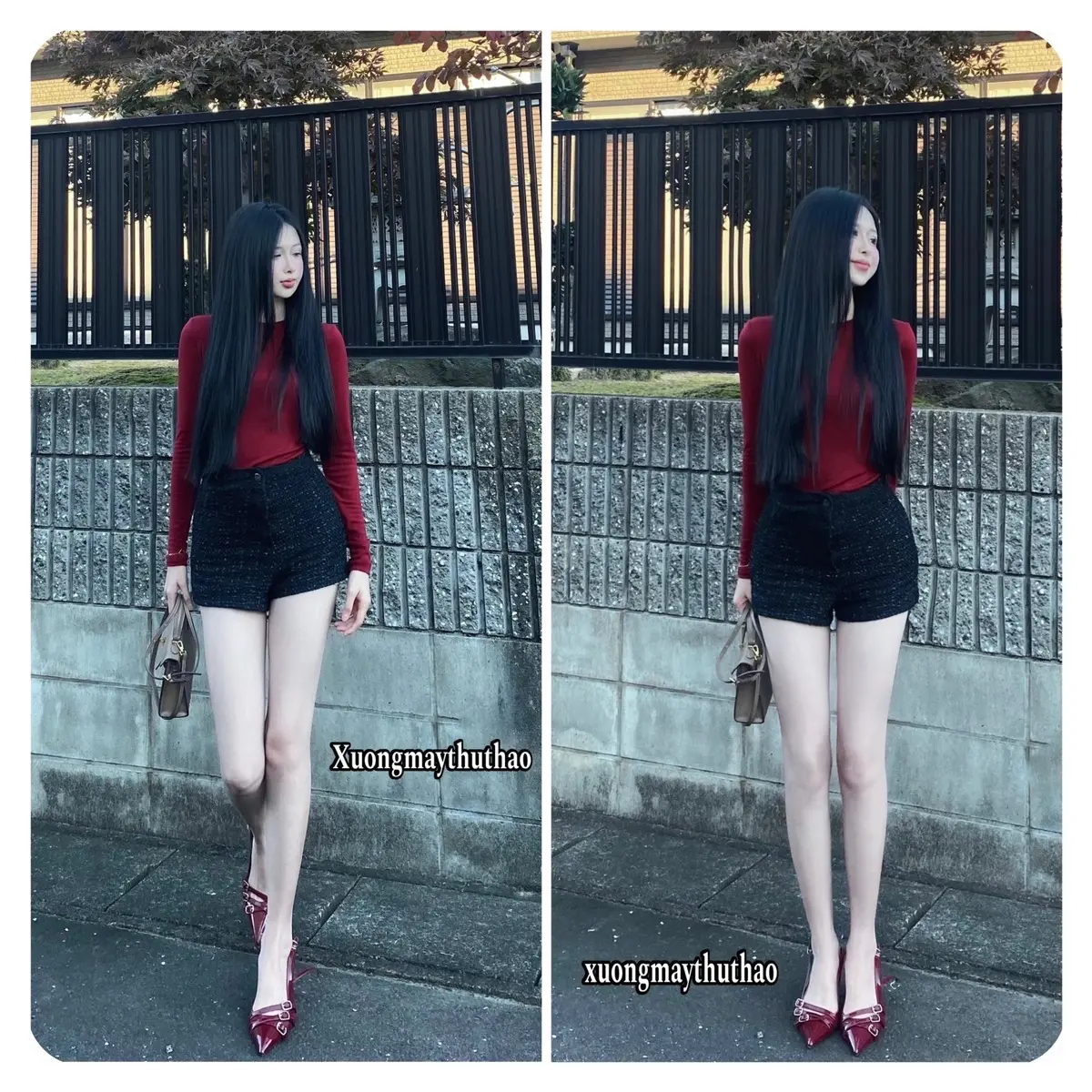Quần Sooc Dạ Blinh 2 Lớp Phối Nhũ Cạp Cao Tôn Dáng Women | BigBuy360 - bigbuy360.vn