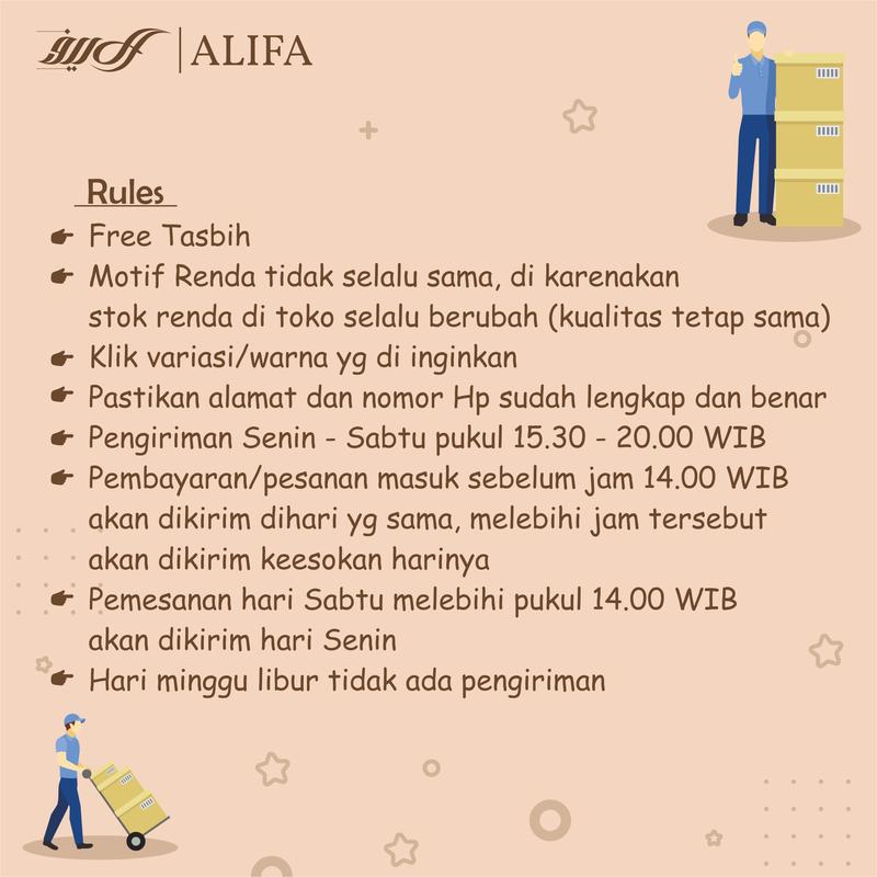 Mukena Terusan 2 in 1 Renda Giper Katun Nyaman Muslim Tasbih Simple Panjang 5