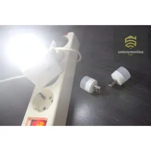 Lampu Led Mini USB Portable Night Light White Bulat Lucu