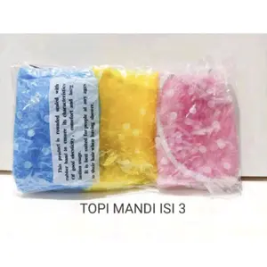 SHOWER CAP ISI 3 PENUTUP KEPALA UNTUK SALON