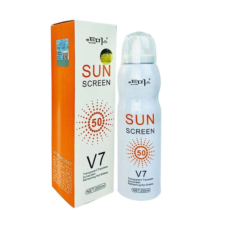 Kem xịt chống nắng Sun Screen V7 Magic Flowers SPF 50+ Hàn Quốc 200ml