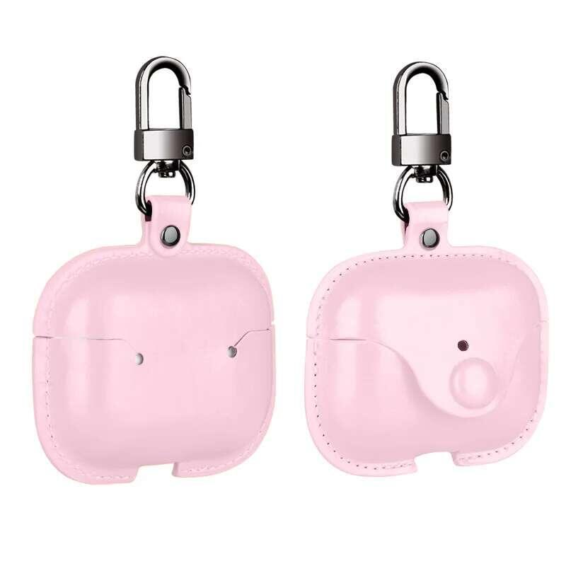Product Introduction of PU Leather Bluetooth Earphone Case Protective Cover for  1 2 3 Cases Charging Box with Hooks 32