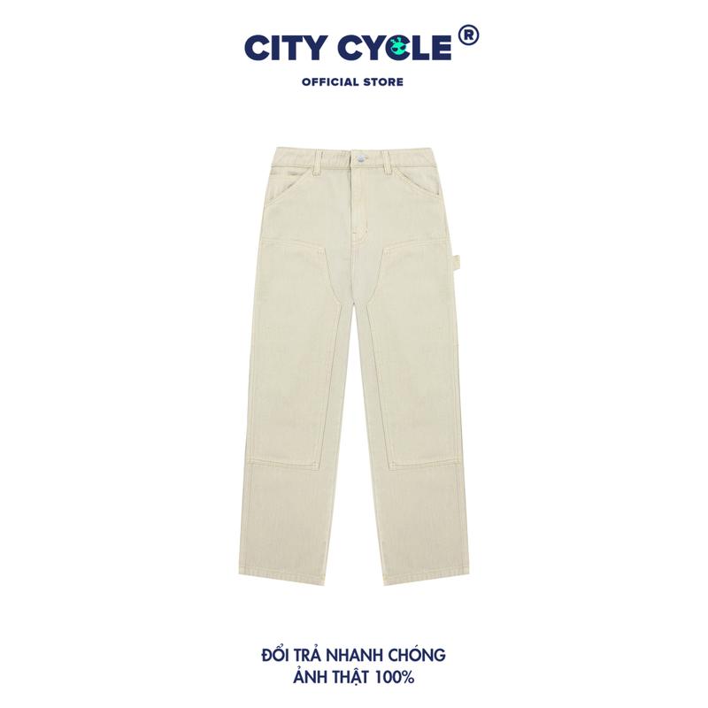 Quần Jean Local Brand Double Knee City Cycle Pants unisex form rộng Menswear nam nữ oversize Có Túi