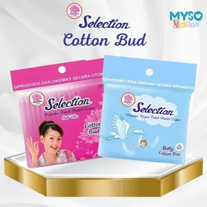 Selection cotton buds bayi dan dewasa Korek kuping telinga bayi kapas stik