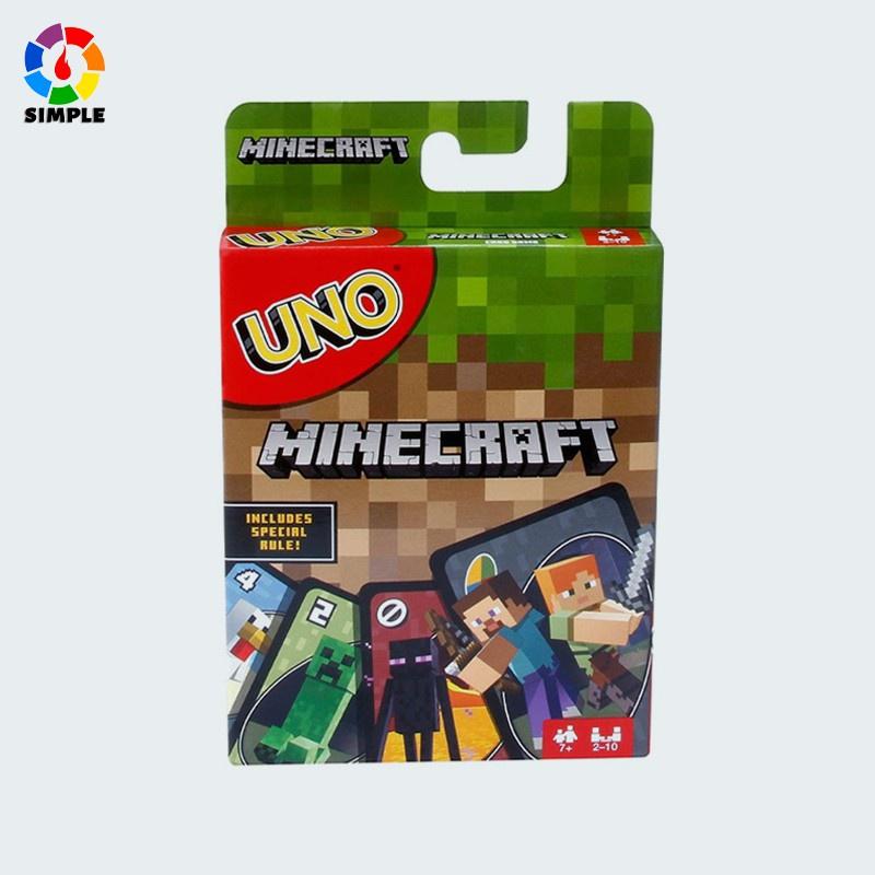 UNO Minecraft Card Game Family Game - TikTok Shop Malaysia