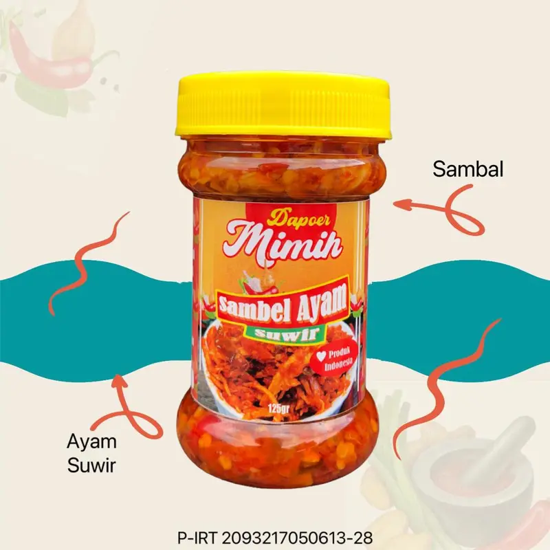 Sambel Ayam Suwir Pedas Dapoer Mimih 0