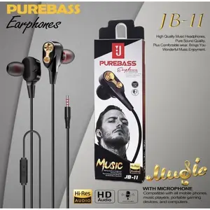 Handsfree/Headset/ earphone /hf pure bass JB-11