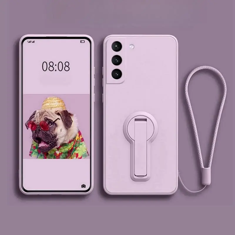 Anti-drop Phone Case with Lanyard, 1 Count Phone Protective Cover, Phone Accessories Compatible with Samsung Galaxy S24 S23 S22 S20