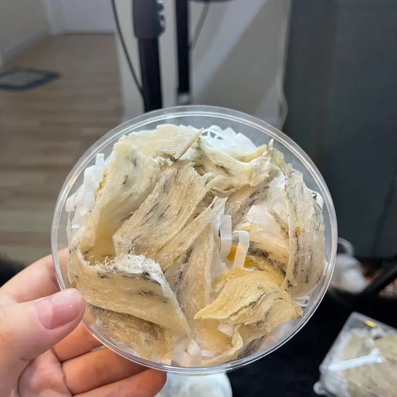 TỔ YẾN - Chân tổ yến thô ÍT LÔNG - ĐẸP 25gram tặng táo đỏ, đường, hạt chia, nhíp Food-Thực phẩm bổ sung hỗ trợ sức khoẻ - HỒNG MY YẾN 6