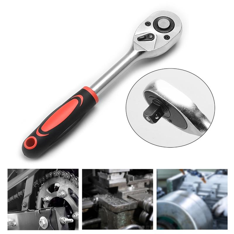 Product Introduction of 24 Teeth Ratchet Wrench Multifunction 1/4 inch Maintenance Handle Quick Release Socket Wrench for Furniture Motorcycles 37