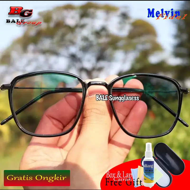 【BELI 1 PCS MINUS GRATIS 1 KACAMATA】 Kacamata Photocromic Model Terbaru Dan Terlaris Free Box & Lap antiradiasi frame Resin Gray Frames & Glasses 4