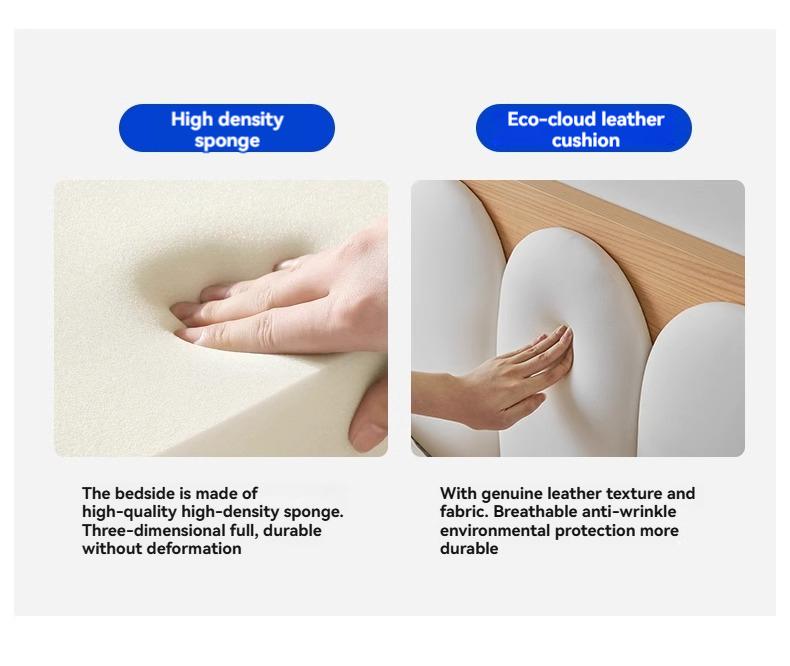 Product Introduction of [Pre Order] Pocket furniture, wooden wood, high air pressure box, storage bed, small-sized master bedroom, double bed, piano key, soft backrest box bed 31