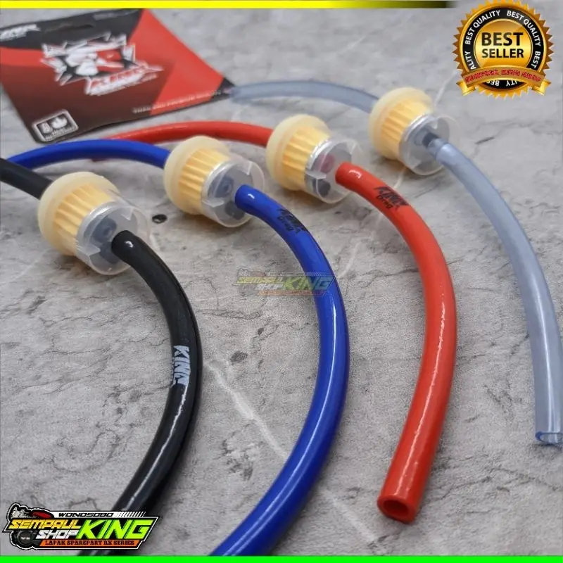 Selang Bensin Original KING DRAG Thailand Plus Filter Saringan Universal semua Motor Selang ori Anti Panas panjang 25cm Motorcycle