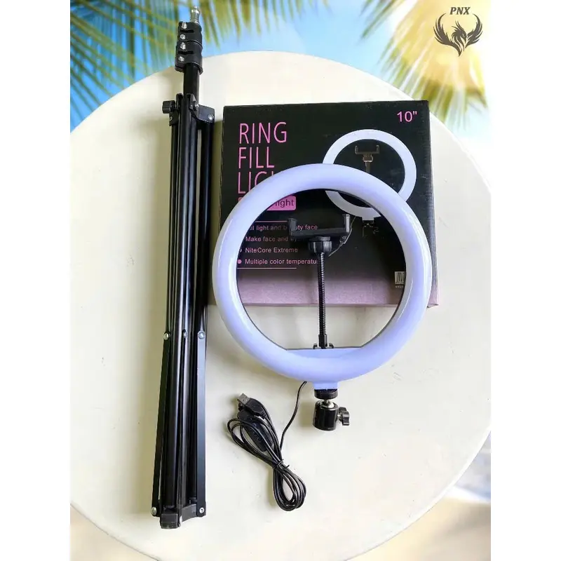 Đèn Livestream Giá Đỡ Kẹp Điện Thoại Livestream Cao 2m1 Chụp Ảnh, Quay Video 3