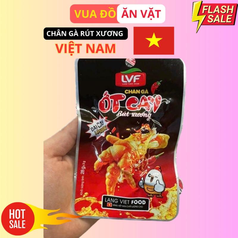 [Combo 30 Chiếc] Chân Gà Rút Xương Làng Việt Food Thơm Ngon Tê Cay Hấp dẫn 1