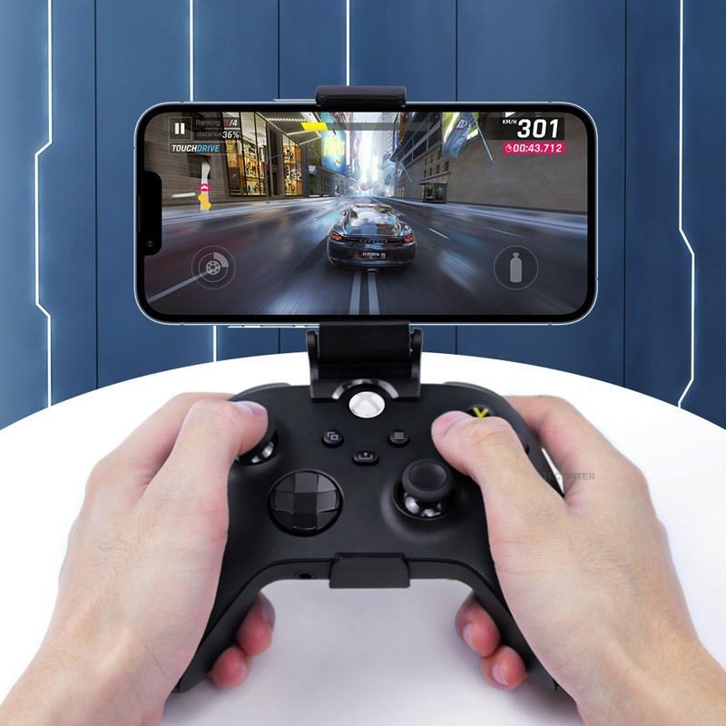 Adjustable Wireless Game Controller Holder, Universal Phone Mount Bracket for Gaming Controller, Gamepad Controller Clip Holder, Gaming Console Accessories for Xbox Series S/X 4