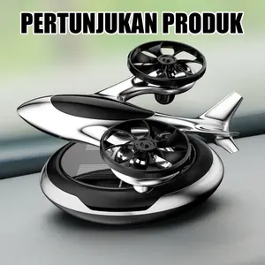 Pengharum Udara Dashboard Mobil Aromaterapi Helikopter, Panel Surya Futuristik LED, Diffuser Aroma Terapi Anti Bau, Kualitas Udara Sehat untuk Relaksasi & Romantik
