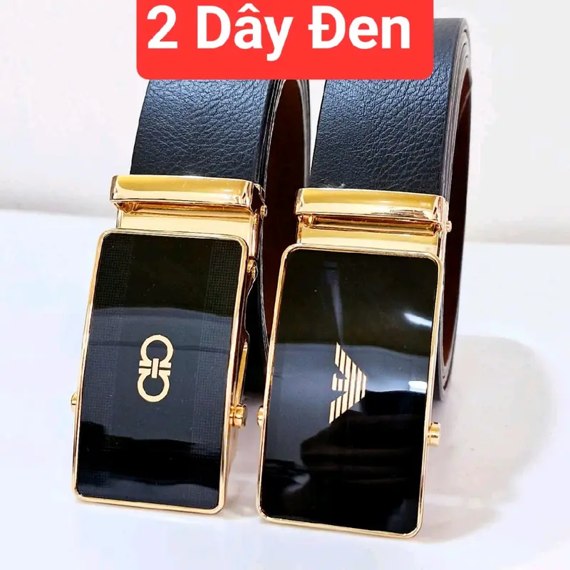 Com bo 2 thắt lưng cao cấp khóa tự động hợp kim , không rỉ 8