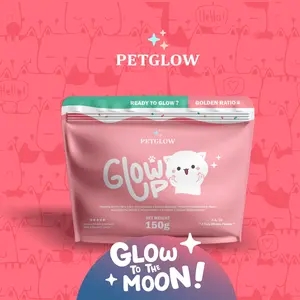Glow Up by Petglow with Korean Collagen Biotin Zinc Vitamin Kolagen Kucing Powder Vitamin Bulu Kucing Rontok Lebat dan Panjang Halus Kucing