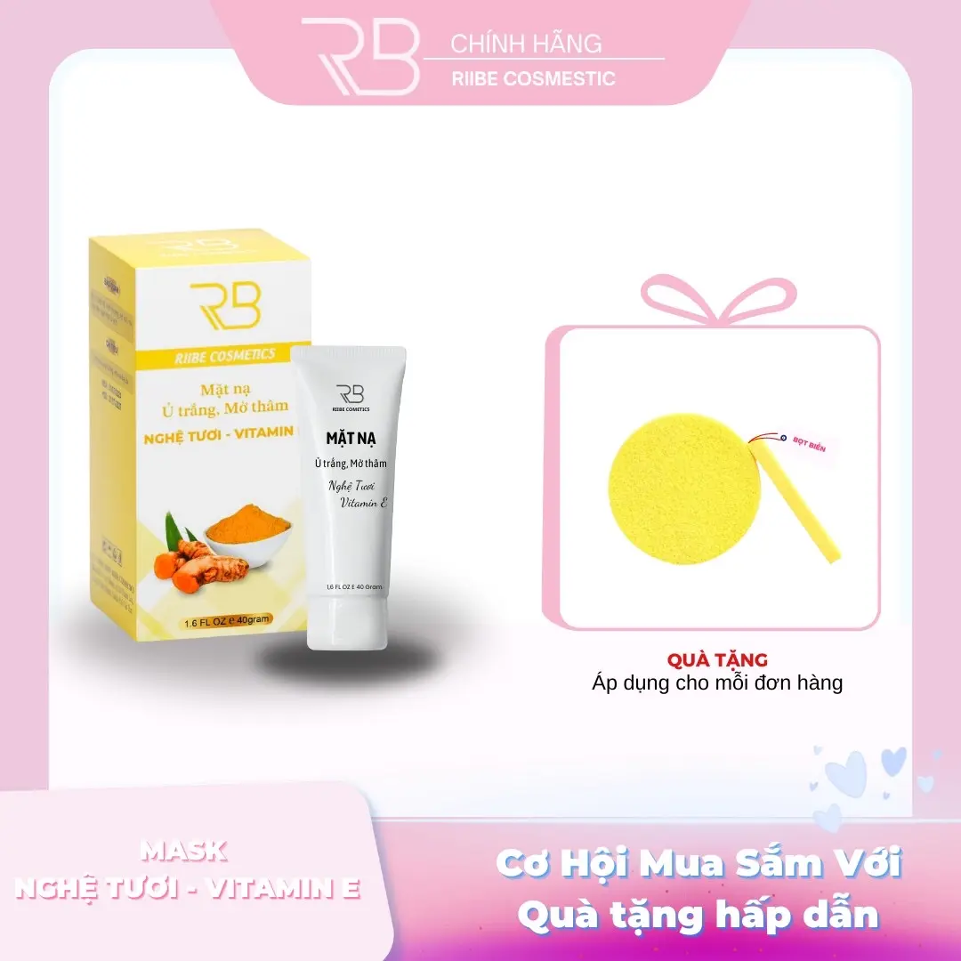 MẶT NẠ NGHỆ VITAMIN E Ủ TRẮNG - MỜ THÂM