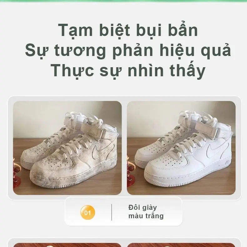 【CL】T Kem Đánh Giày - Sáp Tẩy Trắng Giày - Sáp Vệ Sinh Giày Đa Năng 260g 8