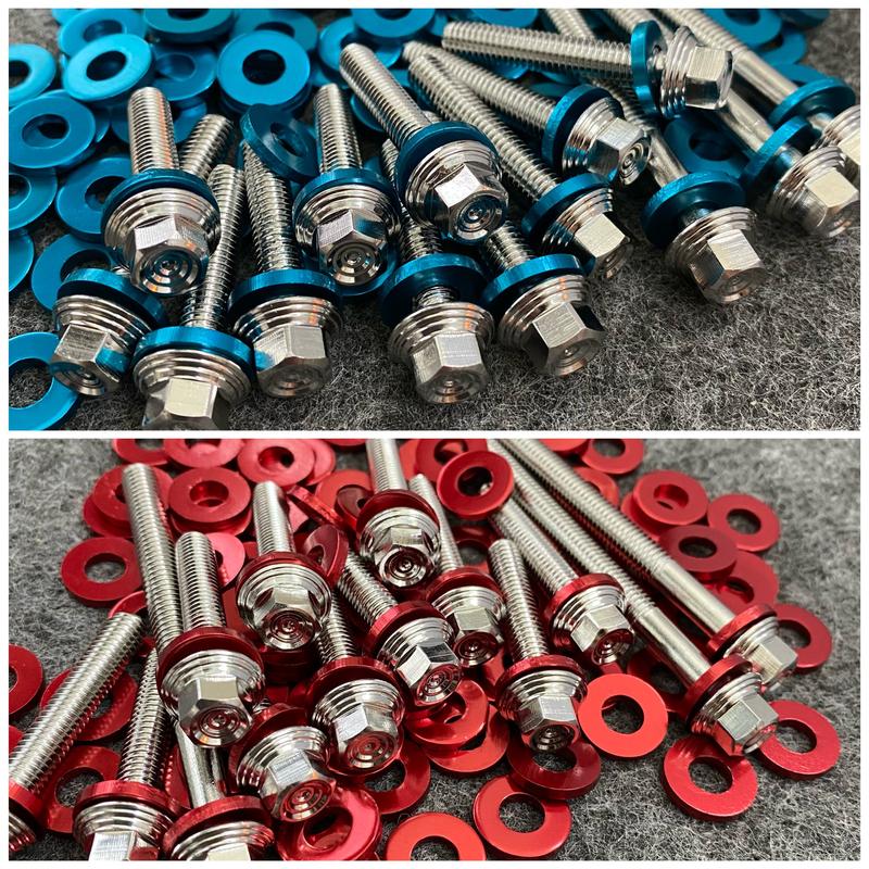 Full bộ ốc lốc máy mẫu Thái tặng kèm full long đền gắn cho nhiều dòng xe Wave Ex Sirius Fu..