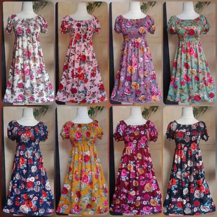 DASTER KERUT PENDEK/DASTER KERUT BALI / ALL SIZE Dewasa Motif Remaja Wanita Rayon 4