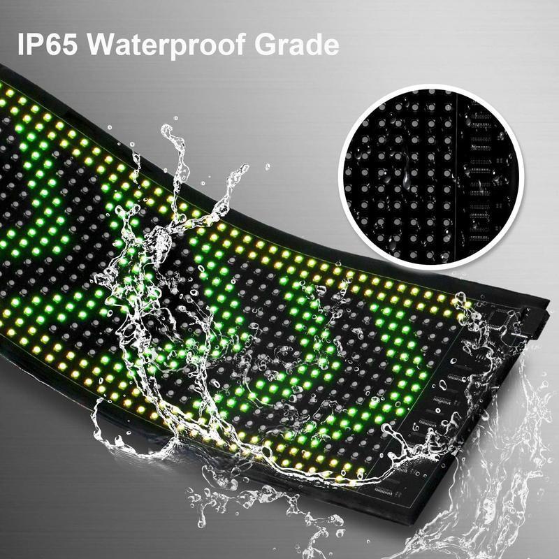 Product Introduction of LED Sign, 1 Count Programmable Flexible LED Matrix Panel, Bluetooth-compatible App Control LED Sign for Party Wedding Graduation Outdoor Beach, Homedecor 7