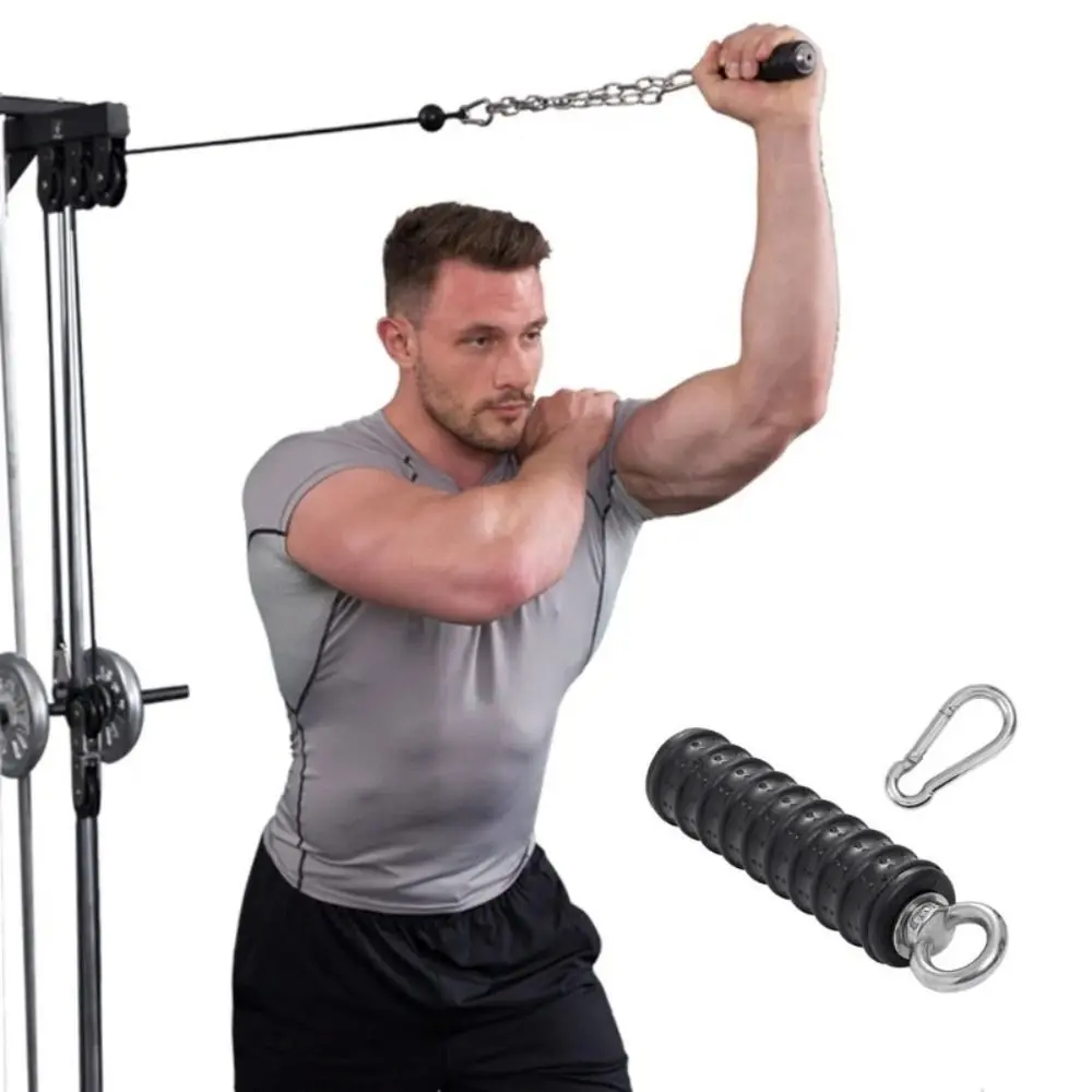 Gym Room Equipment Metal High-Position Pull Down Grip Anti-slip Heavy Duty Fitness Handle Triceps Strength Portable Grip Strength Trainer Dumbbells