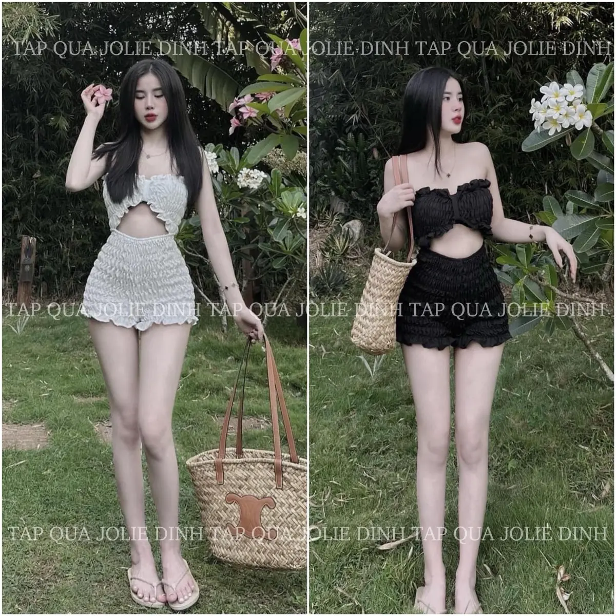 JUM NHÚM XOẮN NGỰC KHOÉT EO QUẦN ĐÙI ÔM SÁT CHẤT XỐP CO DÃN