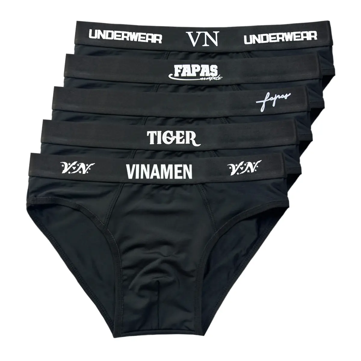 Combo 5 quần lót nam nhiều mẫu màu đen khác nhau, quần sịp nam thun lạnh mềm mịn thoáng mát, đồ lót nam co dãn 4 chiều thoải mái vận động, quần chip nam thấm hút tốt Boxer