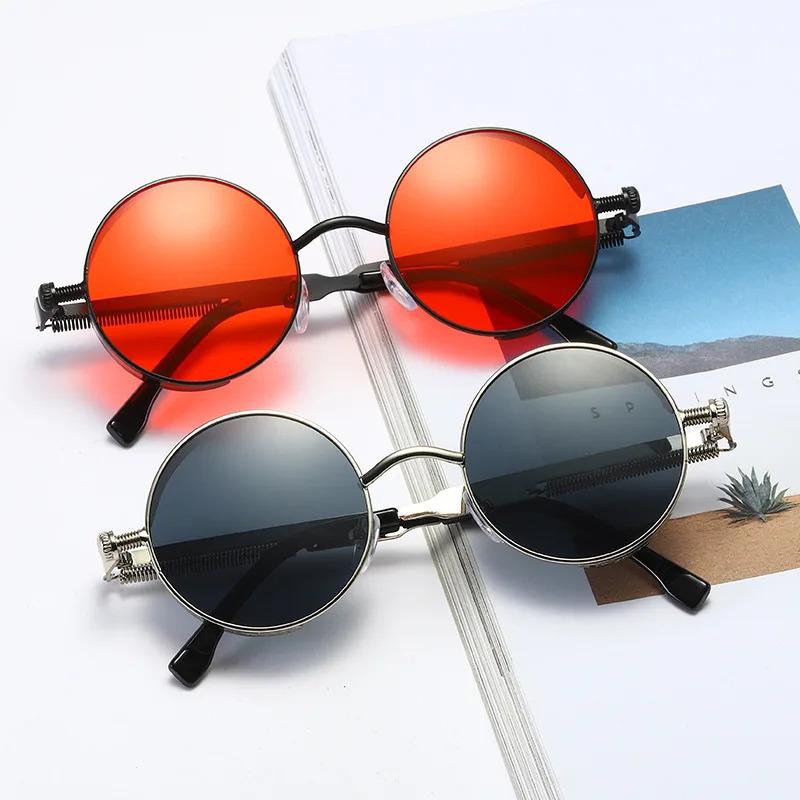 Product Introduction of Metal Steampunk Sunglasses Men Women Fashion Round Glasses Brand Designer Vintage Sun Glasses High Quality Sun Oculos 2021 16