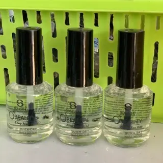 Nước Sơn bóng móng tay NẮP ĐEN 15ml TOP COAT 3D GIÁ RẺ Sơn dưỡng móng bóng bền nhanh khô nước trong cọ sơn màu đen️️