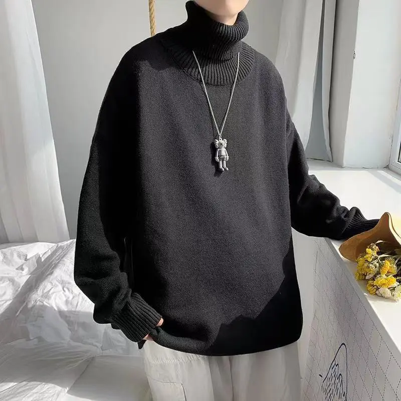 Áo Len Nam, Cổ Tròn, Đồ Len Dày, Phong Cách Hàn Quốc, Hợp Xu hướng, Ins Dáng Rộng, Áo Khoác Dễ Phối Đồ Thích Hợp Cho Mùa Thu Và Mùa Đông, Thích Hợp Cho Học Sinh 8