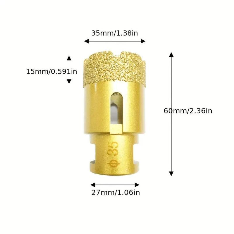 Product Introduction of M14 Thread Vacuum Brazed Diamond Drill Bit, Durable Dry and Wet Drilling Core Bit, Hole Saw Crown For Marble Ceramic Tile Glass 5