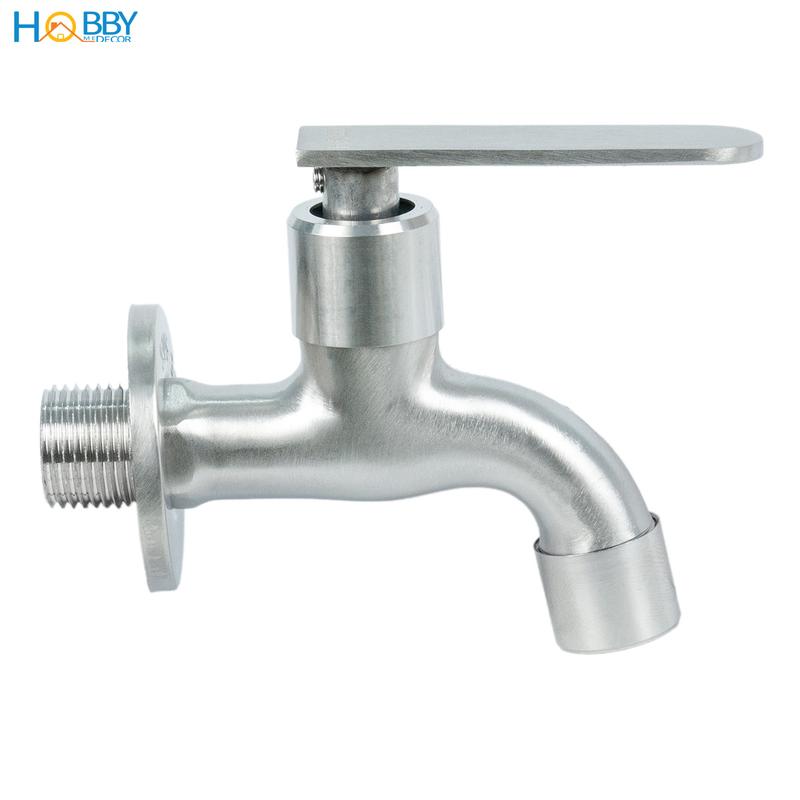 Vòi xả hồ cấp nước máy giặt xả rửa sàn Hobby home decor VIN2 inox 304