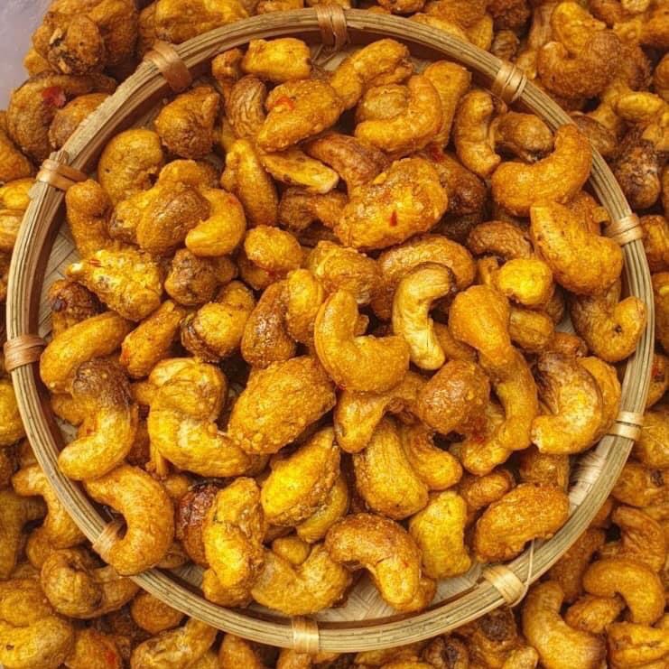 ️️  HẠT ĐIỀU RANG TỎI ỚT 500gr Cay Snack Ăn Vặt Thức Ăn Food Nuts