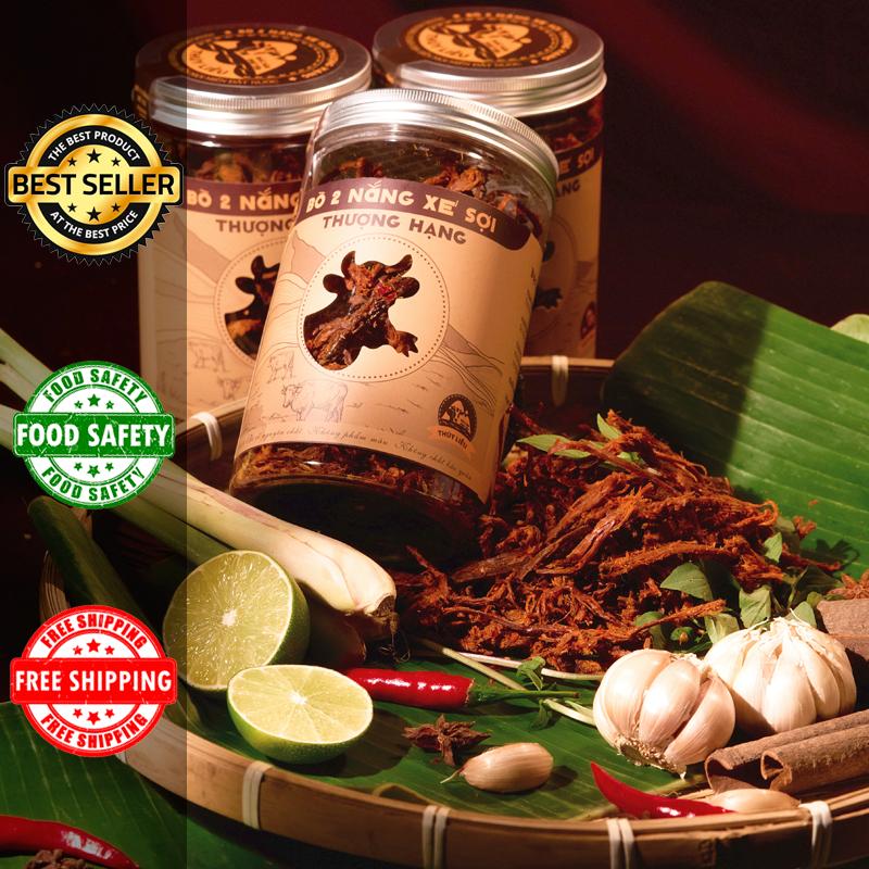  Khô Bò Hai Nắng Gia Linh Thuý Liễu thơm ngon đậm đà mở bao bì sử dụng được ngay - Đặc sản Sông Hinh Phú Yên 