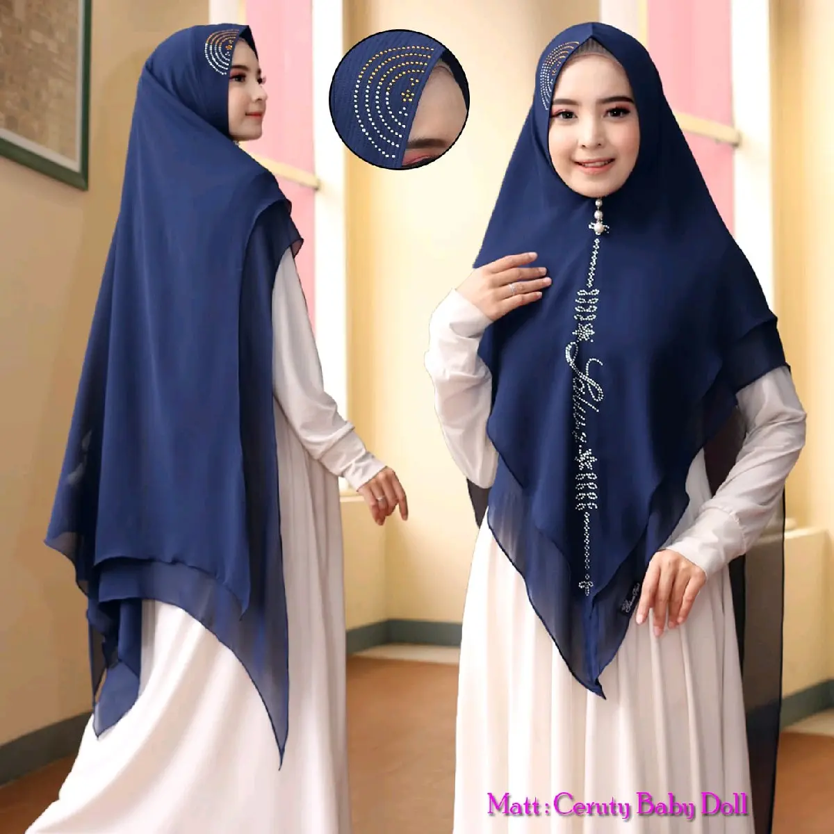 NEW KHIMAR 2LAYER CERUTY/KHIMAR JUMBO PAYET/KHIMAR MURAH PARI Panjang