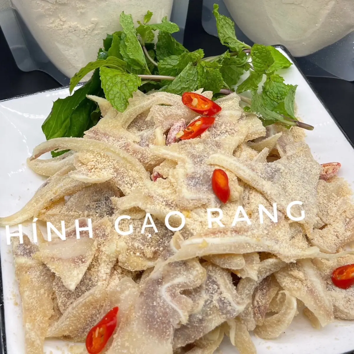 Bột thính gạo rang xay nhà làm thơm chuẩn vị