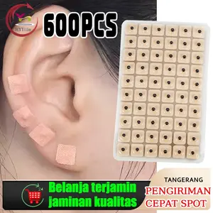 1Box/600Pcs Ear Acupuncture Massage Sticker / Ear Seed Terapi Akupunktur Akupresur Telinga