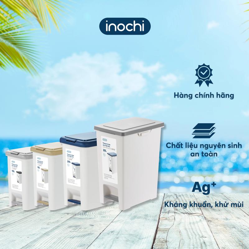 Thùng Rác Đạp Chân Kèm Lõi Hình Chữ Nhật Hiro Inochi Nhiều Dung Tích 10L / 15L / 20L / 30L