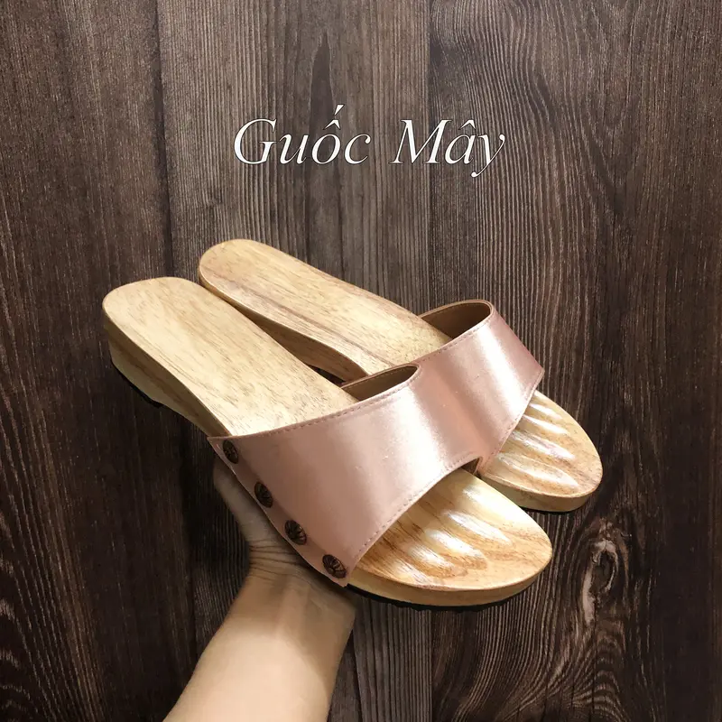 Guốc Gỗ Guốc Mộc Truyền Thống 4 Phân Dép Gỗ Quai Ngang 5