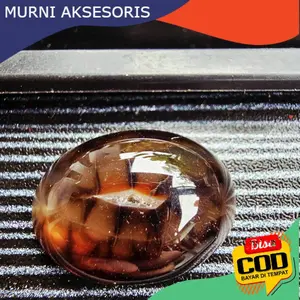 Murni Aksesoris. Batu Combong Hitam / Batu Akik Bolong Berlubang Special Warna Hitam - Batu Natural.