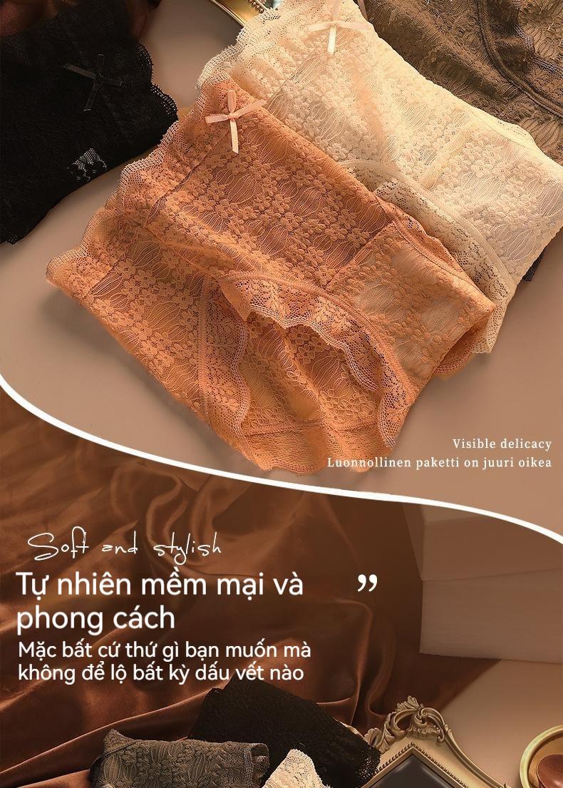 Product Introduction of Đồ Lót Ren, Chất Lượng Phổ Biến, Dành Cho Nữ, cạp vừa, Làm Bằng Bông, Có Đáy Kháng Khuẩn, Gợi Cảm Và Thoáng Khí, Liền Mạch, Phong Cách Cổ Điển Quần Lót Bé Gái, Thích Hợp Cho Đồ Lót Nữ 20
