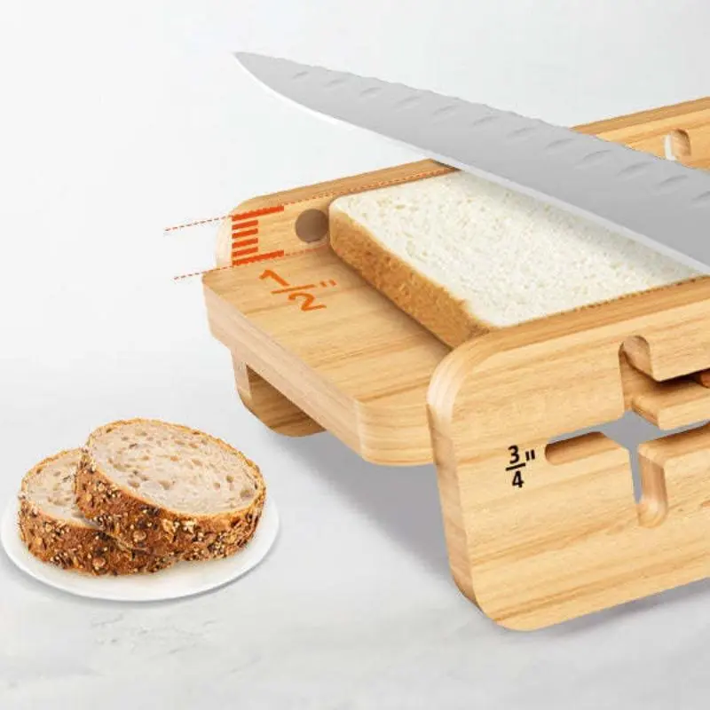 Wooden Bread Rack, Adjustable Bread Slicer, Multipurpose Bread Storage Rack, Kitchen Utensils & Gadgets, Kitchen Accessories 3