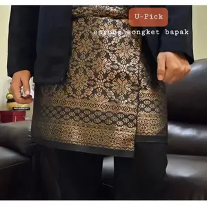 SARUNG SONGKET LILIT BAPAK/RUMPAK COWOK MELAYU Muslim Dewasa Muslim Dewasa Motif