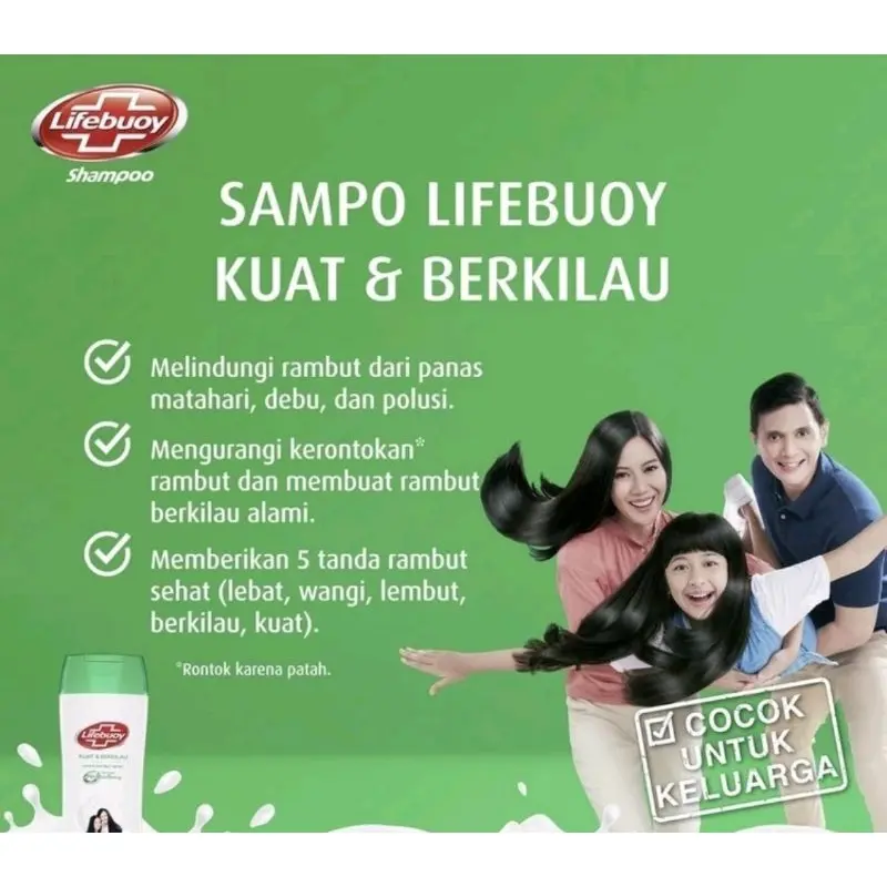 Lifebuoy Shampoo Kuat dan Berkilau 900ml 1