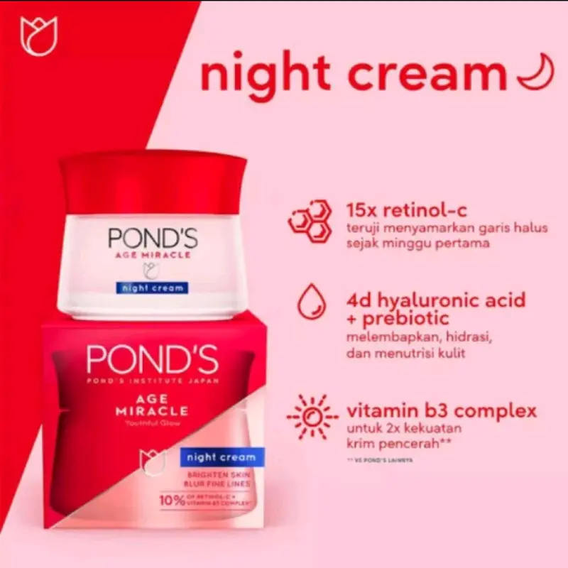 Pond's age MIRACLE Day Cream & Night Cream 10gr 3